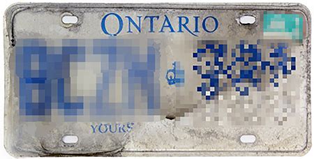 replacing damaged license plates ontario.